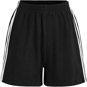 Женские шорты Milumia большого размера для тренировок с эластичным поясом и боковыми полосками 11302829