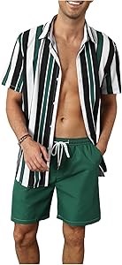 Мужской комплект Verdusa: пляжные шорты и рубашка с коротким рукавом 11278970