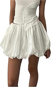 Мини-юбка Floerns Y2k с рюшами и воздушными деталями, очаровательная модель для вечерних выходов, размеры XS-XL 11249812