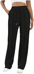 Женские спортивные брюки Milumia с высокой талией и шнурком, свободные флисовые 11297916