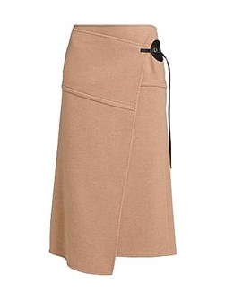 Proenza Schouler Aida Wrap Wool Midi-Skirt 11019561