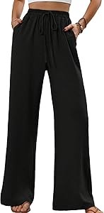 Женские широкие брюки с эластичной талией, карманами и высокой посадкой от SweatyRocks, 100% полиэстер 11271572