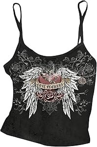 Модный графический топ с бретелями SOLY HUX Y2K, летняя майка из 95% полиэстера и 5% эластана 11311376