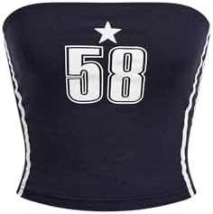 Женский летний бандо кроп-топ без рукавов с принтом от Soly Hux, модный стиль 11310747