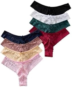 Женские кружевные стринги GORGLITTER, 8 штук, мягкий материал, низкая посадка, сексуальное нижнее белье 11293148