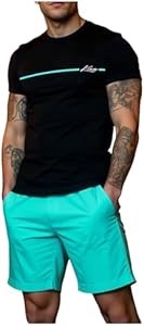 Комплект Gorglitter из двух предметов: футболка с графическим принтом и шорты из 100% полиэстера, мягкие и удобные 11250771