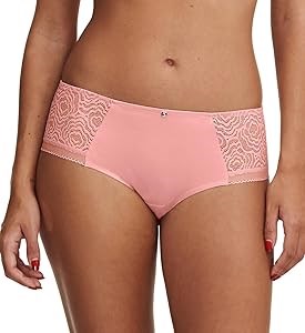 Chantelle C Jolie Хипстеры M с легким кружевом и низкой талией, нежно-розовые 11248037
