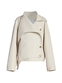 Courreges Oblique Short Trench Coat 11010452