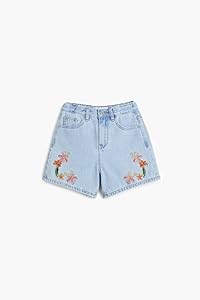 Джинсы для девочек Desigual Denim_Verano из 90% хлопка и 10% полиэстера с застежкой-молнией 11287483