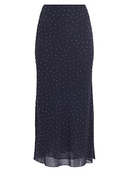 Altuzarra Итальянская макси-юбка Kinski с декоративными заклепками и эластичным поясом, 100% полиэстер 11020251