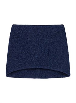 Givenchy Мини-юбка из альпака Bouclette с асимметричным подолом и скрытой молнией, Made in Italy 11020312