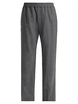 Брюки прямого кроя Lawrence с эластичным поясом от Nili Lotan, 53% полиэстер, 43% шерсть, 4% эластан 11022870