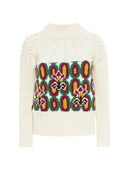 Свитер Ski Lift от La Double J из теплой итальянской шерсти с укороченной талией и манжетами 11025226