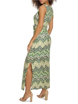 Макси-платье Siena с открытой вязкой, свободным силуэтом и поясом на талии, из дышащей ткани 11026359