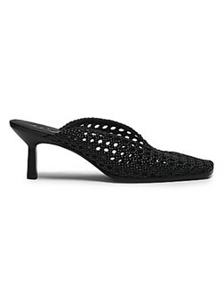 Кожаные мюли 3.1 Phillip Lim с верхом из макраме и каблуком 65 мм 11029397