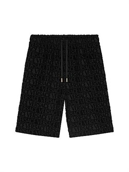 Хлопковые шорты с логотипом Versace, на завязках, 100% хлопок, Италия 11012886