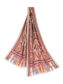 Etro Шарф Tosca из кашемира и шелка с принтом в стиле пейсли, 70% кашемир, 30% шелк, размер 114 см х 356 см 11013679