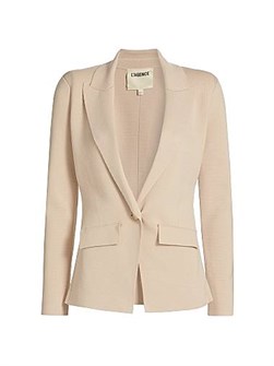 Пиджак L',Agence Chamberlain с пиками из трикотажа, длинными рукавами и золотистыми пуговицами 11016075