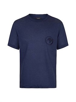 Футболка Stefano Ricci из 100% шерсти с круглым вырезом и вышивкой летящего орла, производство Италия 11020644