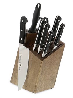 ZWILLING J.A. Henckels Набор из 9 кухонных ножей Pro с эргономичными рукоятками и закаленными лезвиями из стальной Германии 11024484
