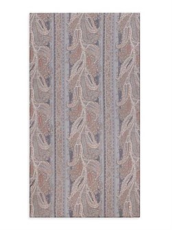 Saint Laurent Шелковый платок с узором пейсли в полоску, размер 60 x 220 см, 100% шёлк 11029334