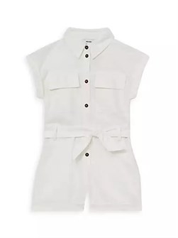 Стильный комбинезон из хлопка и льна с поясом и отложным воротником от Reiss 10042852