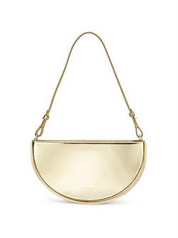 Aquazzura Мини-сумка из натуральной кожи через плечо с регулируемым ремнём и магнитной застёжкой, размером 13 см x 24 см x 2 см 11014666