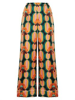 Шелковые пижамные штаны от La Double J из 100% шелка с классическим прямым кроем, Италия 11028116