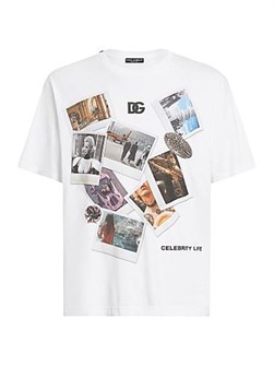 Хлопковая футболка с круглым вырезом Stampa от Dolce &amp, Gabbana, 100% хлопок, Италия 11020128