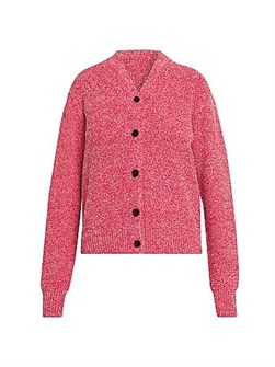 Кардиган Ferragamo из текстурированной хлопковой смеси с V-образным вырезом и длинными рукавами 11016939