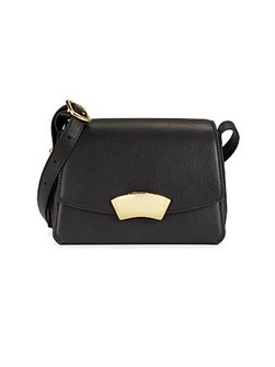 3.1 Phillip Lim Кожаная сумка через плечо Grainy ID с регулируемым ремнем, двумя карманами и хлопковой отделкой 11008706