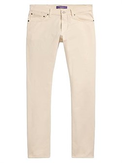 Узкие брюки Ralph Lauren Sherrington из хлопкового твила с пятью карманами, производство в Португалии 11009123