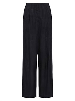 Широкие брюки TWP из шерстяной смеси с пин-страйпом, высокой талией, 55% полиэстер/45% шерсть 11011882