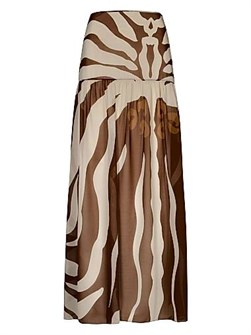 Макси-юбка Bohemia от Johanna Ortiz из переработанного полиэстера с зебровым принтом и высокой талией 11012046