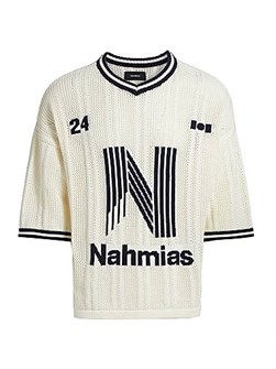 Футбольная футболка Nahmias Knit Tech с короткими рукавами, 100% хлопок, свободный крой 11013248