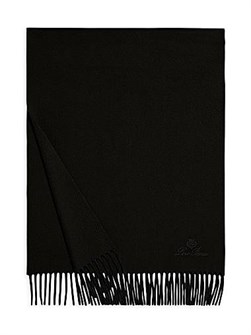 Loro Piana Кашемировый шарф Grande Unita с бахромой, 100% кашемир, размер 43х175 см 11021976