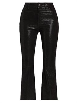 Укороченные кожаные брюки Le Crop Mini Boot от Frame с 5 карманами 11022161