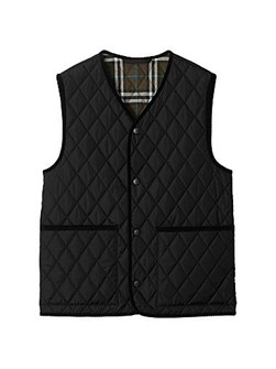 Стёганый жилет из полиамида Tiverton с V-образным вырезом и карманами, Burberry 11025101