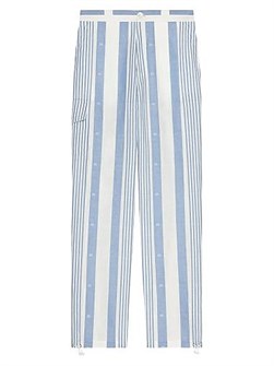 Льняные штаны Givenchy с полосками 4G и карманами, Италия 11008566