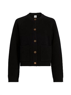 Тёплый и мягкий кардиган Toteme с заклёпками и воротником из 88% шерсти и 8% кашемира 11021902