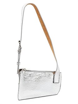 McQueen Сумочка из металлизированной кожи с регулируемым ремешком, размер 30 см x 18 см x 10 см 11025161