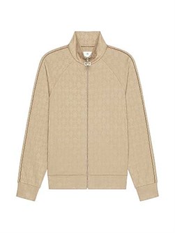 Спортивная куртка из блестящего жаккарда с монограммой Givenchy, высокий воротник, два кармана 11027129