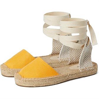 Льняные босоножки Soludos Linen Lauren с удобной стелькой и шнуровкой 11030442