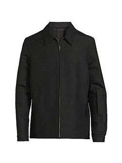 Куртка Giacca Brad от Rick Owens с раздвижным воротником, длинными рукавами и карманами на молниях 11028853