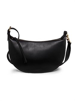 Ulla Johnson Маленькая хобо-сумка из гладкой кожи с регулируемым ремнем и карманом на молнии, 34 см x 21 см x 8 см 11017661