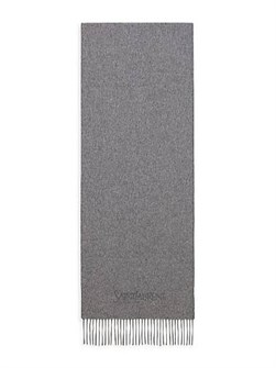 Saint Laurent Кашемировый шарф с вышивкой и бахромой, прямоугольной формы, размером 35 х 180 см 11018108