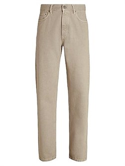 Мраморные хлопковые джинсы узкого силуэта Roccia Zegna с 5 карманами, Италия 11021128