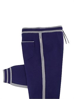 Шерстяные и шелковые трикотажные брюки из Италии с завязками на талии и закрытыми манжетами от Stefano Ricci 11017968