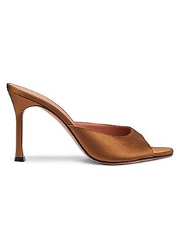 Сандалии из кожи Amina Muaddi с открытым носком и каблуком 95 мм 11028491