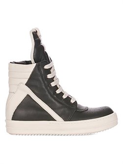 Детские высокие кожаные кроссовки Geobasket от Rick Owens с прочной резиновой подошвой 11016581